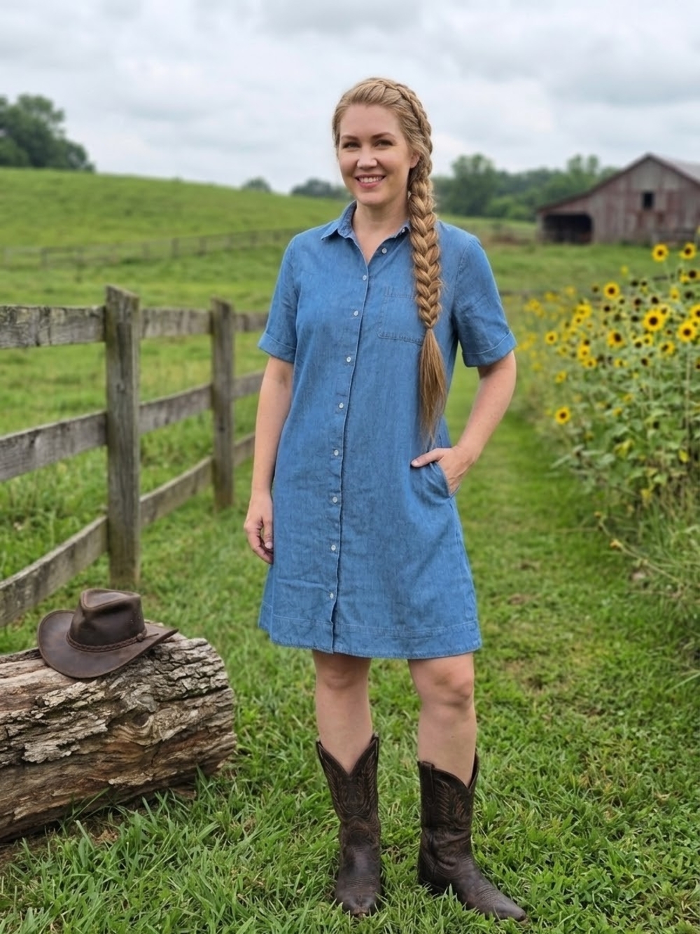 Old Navy Mini Button Down Shirt Dress